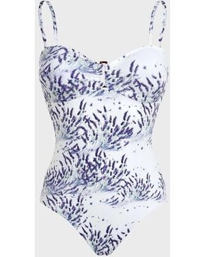 Vilebrequin Maillot De Bain Une Pièce Bandeau Femme - Blanc