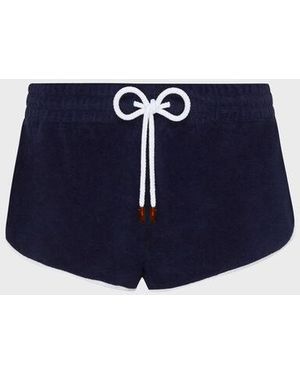 Vilebrequin Terry Shorts Vbq Line - Blue