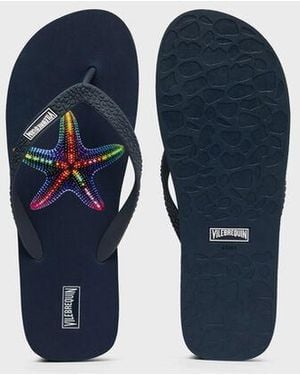 Vilebrequin Flip Flops Disco Stars - Blue