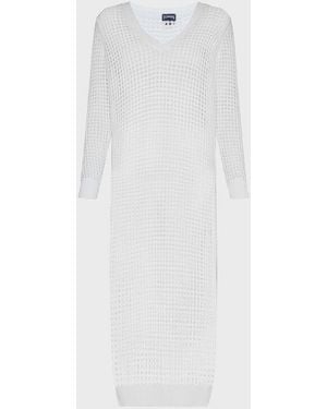 Vilebrequin Crochet T-shirt Dress Solid - Dress - Lysia - White - Size L