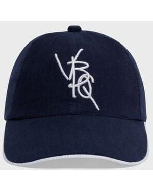 Vilebrequin Casquette En Lin Homme Disco Vbq - Bleu
