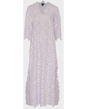 Vilebrequin Guipure Kaftan Flowers Lace - Pink