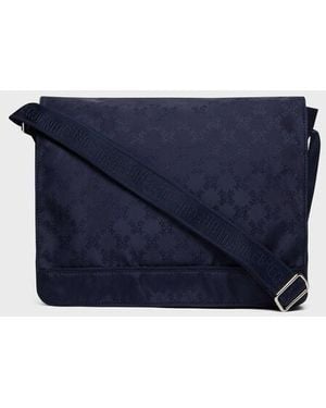 Vilebrequin Messenger Bag Turtle Monogram - Blue