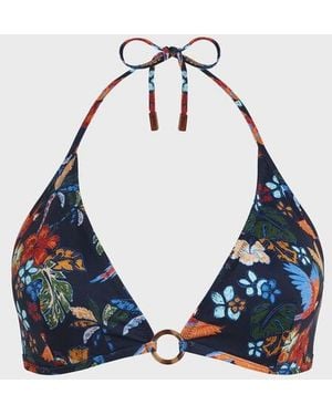 Vilebrequin Haut De Maillot De Bain Triangle Femme Salva - Bleu