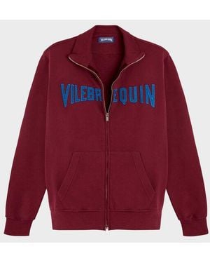 Vilebrequin Full Zip Sweatshirt Embroidered Velvet Logo