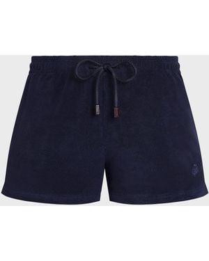 Vilebrequin Terry Swim Shorts Solid - Blue