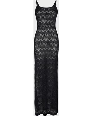 Vilebrequin Long Mesh Dress - Dress - Lisanna - Black - Size Xs