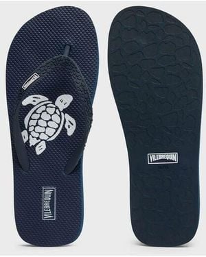 Vilebrequin Flip Flops Turtle - Blue