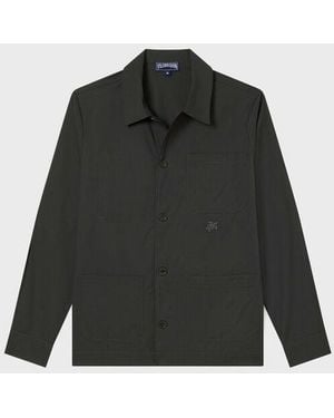Vilebrequin Surchemise En Laine Homme Micro Carreaux - Noir