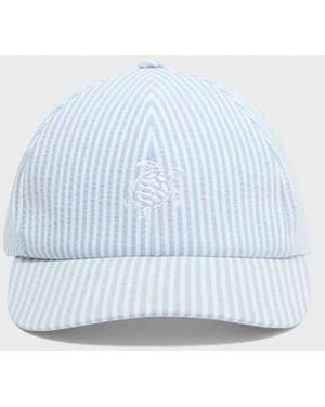 Vilebrequin Seersuckers Stripes Cap - Blue
