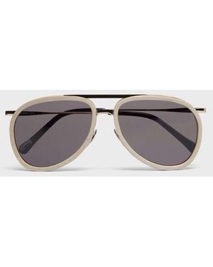 Vilebrequin Birchwood Aviator Sunglasses - Grey
