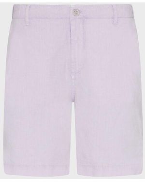 Vilebrequin Mineral Dye Linen Bermuda Shorts - Purple