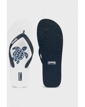Vilebrequin Beach Flip Flops Turtle - Blue