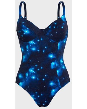 Vilebrequin Underwire One-piece Swimsuit Pégase - Swimwear - Leonita - Blue - Size Xs