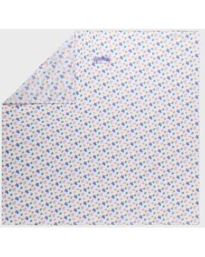 Vilebrequin Cotton Voile Scarf Micro Ronde Des Tortues - White