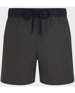 Vilebrequin Ultrafine Wool Swim Shorts Micro Carreaux Tailoring - Grey