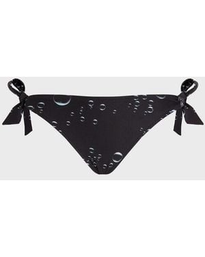 Vilebrequin Side Tie Bikini Bottom Bubble 3D - Black
