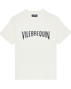 Vilebrequin T-shirt Aus Baumwolle Mit Vbq-logoaufnäher Für Herren - Weiß