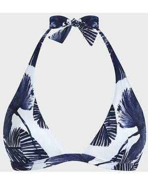 Vilebrequin Halter Bikini Top Papagaio - Blue