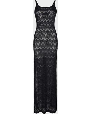 Vilebrequin Long Mesh Dress - Dress - Lisanna - Black - Size Xs