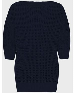 Vilebrequin Sweat En Crochet Femme Uni - Bleu