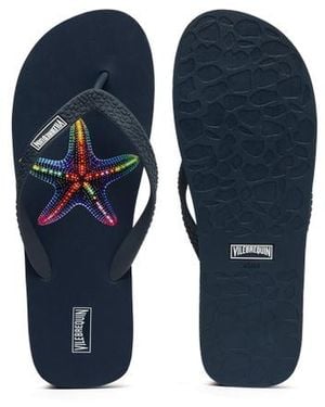 Vilebrequin Flip Flops Disco Stars - Blue