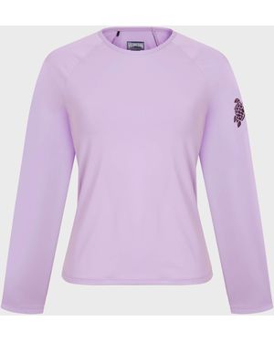 Vilebrequin Long Sleeves Rashguard Top Solid - Purple
