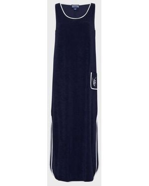 Vilebrequin Long Terry Tank Dress Vbq Line - Blue