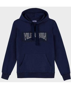 Vilebrequin Cotton Hoodie Sweatshirt Solid - Blue