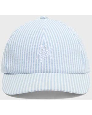 Vilebrequin Seersuckers Stripes Cap - Blue
