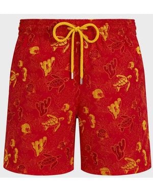 Vilebrequin Embroidered Swim Shorts Aquatic Life