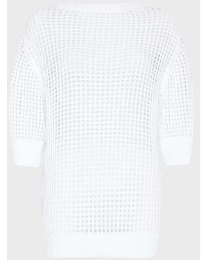 Vilebrequin Maglia Donna All'Uncinetto Tinta Unita - Bianco