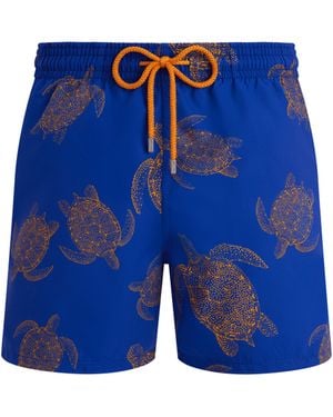 Vilebrequin Tortues Galuchat Badeshorts Für Herren - Blau