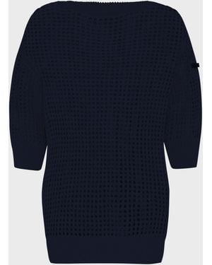 Vilebrequin Solid Häkelpullover Für Damen - Pullover - Linh - Blau - Größe XS