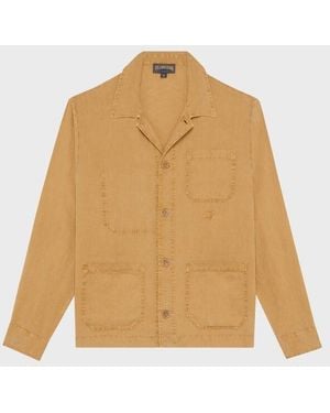 Vilebrequin Linen Overshirt Solid - Natural