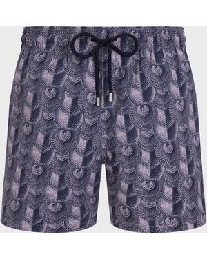 Vilebrequin Heart Shells Badeshorts Aus Ultradünner Wolle Für Herren - Bademode - Moopea - Rosa - Größe S - Blau