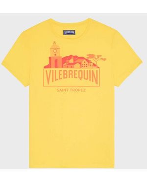 Vilebrequin Organic Cotton T-Shirt City - Yellow