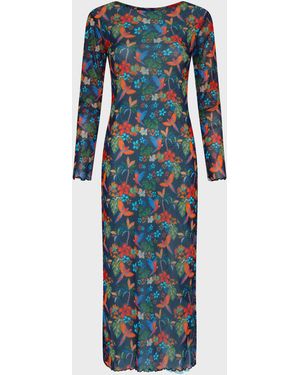 Vilebrequin Long Tulle Dress Salva - Dress - Lisabeth - Blue - Size Xs