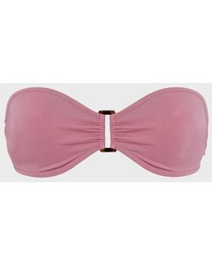 Vilebrequin Haut De Maillot De Bain Bandeau Femme Uni - Rose