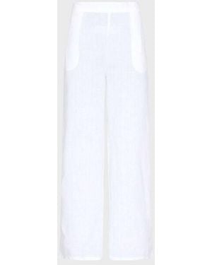 Vilebrequin Linen Comfort Trousers Solid - Pant - Louizon - White - Size Xs