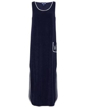 Vilebrequin Robe En Éponge Femme Vbq Line - Bleu