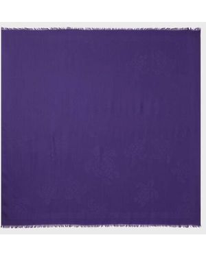 Vilebrequin Wool And Silk Scarf Ronde Des Tortues - Purple