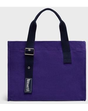Vilebrequin Small Cotton Beach Bag Solid - Purple