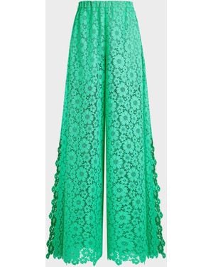 Vilebrequin Guipure Pants Flowers Lace - Pan - Pazuka - Green - Size S/m