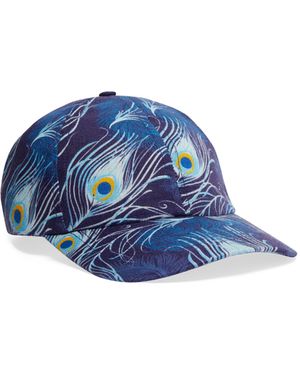 Vilebrequin Linen Cap Eyes Of The Wind - Blue