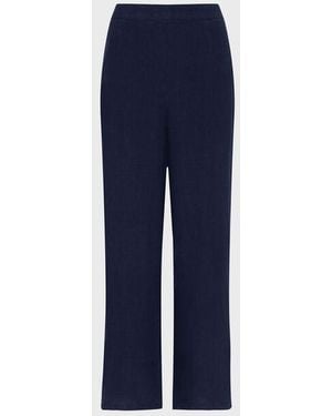 Vilebrequin Linen Comfort Trousers Solid - Pant - Louizon - Blue - Size S