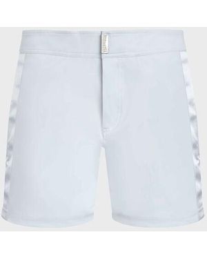 Vilebrequin Flat Belt Swim Shorts Tailoring - White