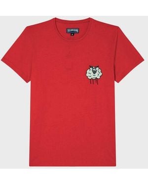 Vilebrequin Organic Cotton T-Shirt Year Of The Goat - Red
