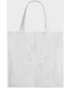 Vilebrequin Linen Beach Bag For - Beach Bag - Babel - White - Size Osfa