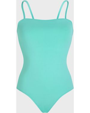 Vilebrequin Square Front Neckline One-Piece Swimsuit Solid - Blue